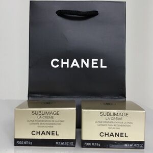 CHANEL Sublimage La Crème Ultimate Skin Regeneration Cream + Chanel paper bag